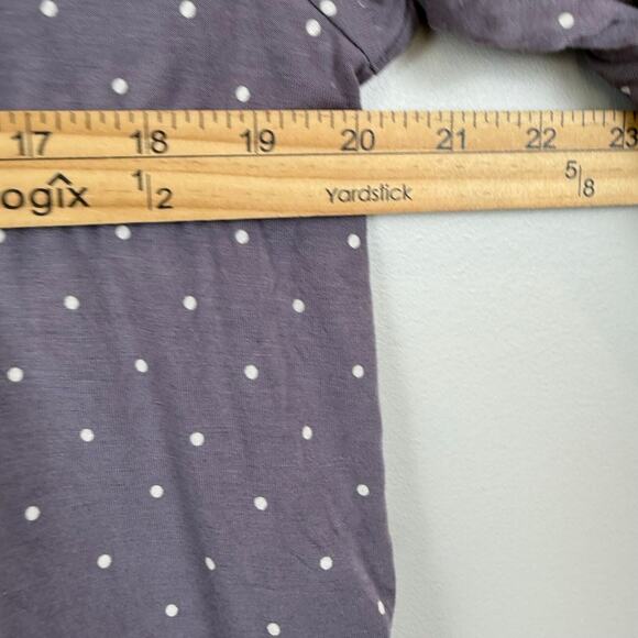 Matilda Jane Perfect in Purple Top Womens L Polka Dot Modal Blend Bell Sleeve - Picture 7 of 8
